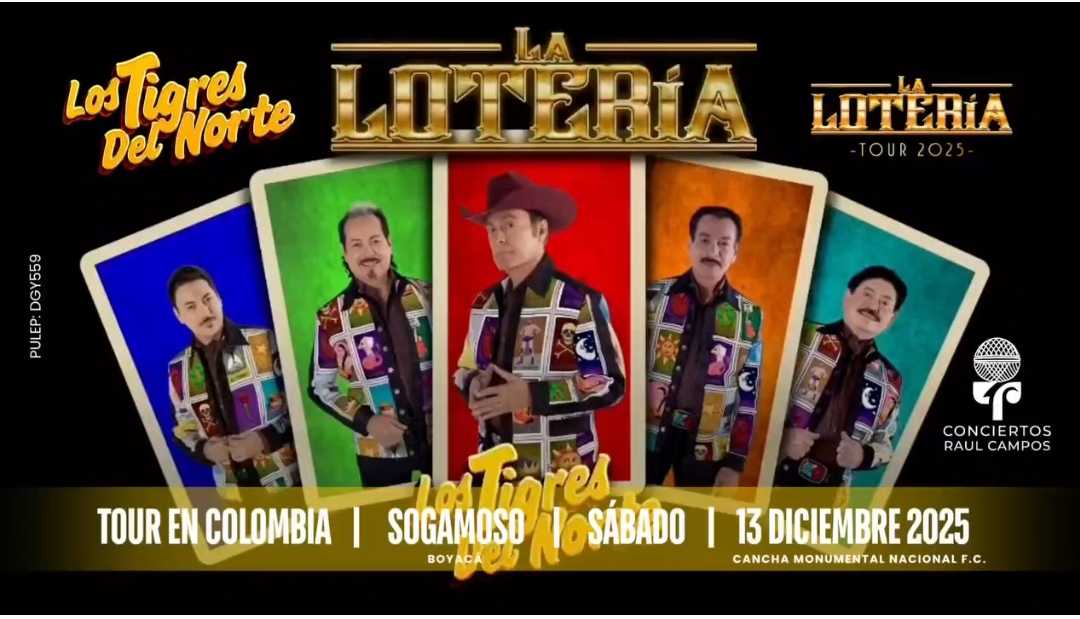 LOS TIGRES DEL NORTE EN SOGAMOSO EL 13 DE DICIEMBRE DE 2025